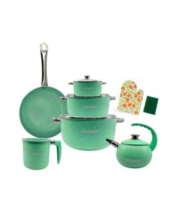 Juego De Batería Ollas Antiadherentes GRÜNHOF 9 pcs Piezas