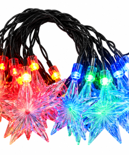 Guirnalda Solar 5 Metros Luces LED RGB Estrellas Exterior