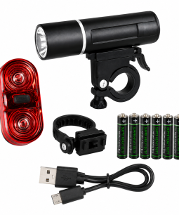 Kit 2 Luz Led Bicicleta A Pilas C/Soporte