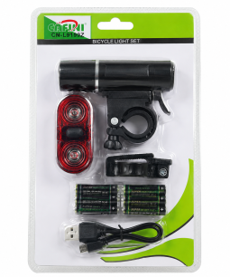 Kit 2 Luz Led Bicicleta A Pilas C/Soporte