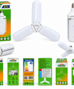 Lampara Led Flor 72w 3 Aspas Retractil