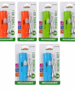 Linterna LED Recargable Portátil 11Cm Con Cable USB X6Unidad