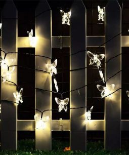 Luces Solar Guirnalda Mariposas Decoracion