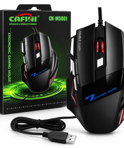 Mouse Gamer Gaming Cafini Óptico /800/1200/1600/2400 Dpi