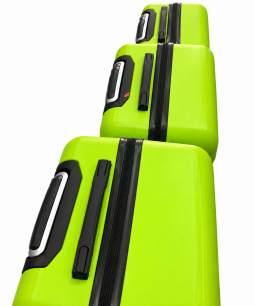 Valija Rígida Resistente x3 Dif Tamaños C/Ruedas Colores