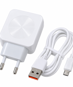 Cargador De Pared 3.1A Con Cable Micro USB Blanco