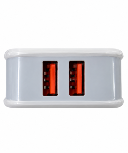 Cargador De Pared 3.1A Con Cable Micro USB Blanco