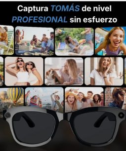 Lentes Inteligentes Con Cámara IA Bluetooth Traducción