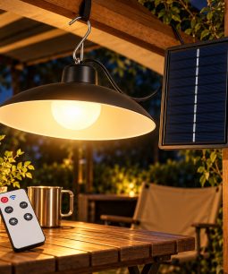 Luz Solar Colgante interior exterior - Panel control