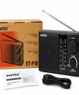 Radio Portátil Analógica AM FM 2 Bandas Antena Telescópica